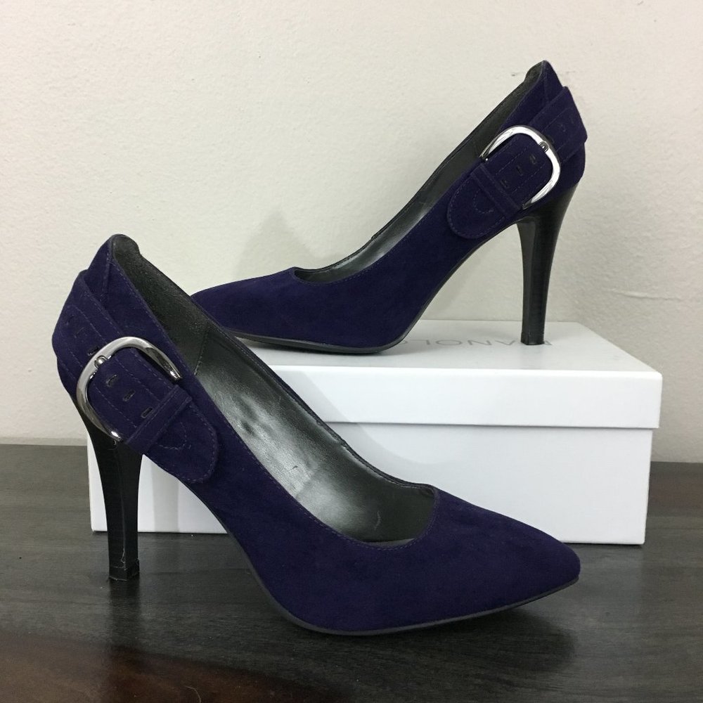 Purple Suede Heels
